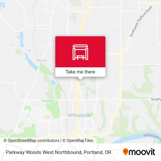 Parkway Woods West Northbound map