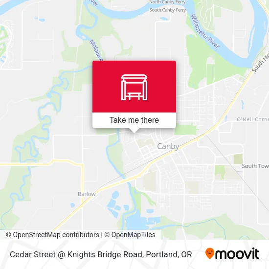 Cedar Street @ Knights Bridge Road map