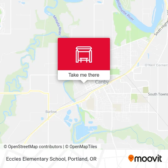 Eccles Elementary School map