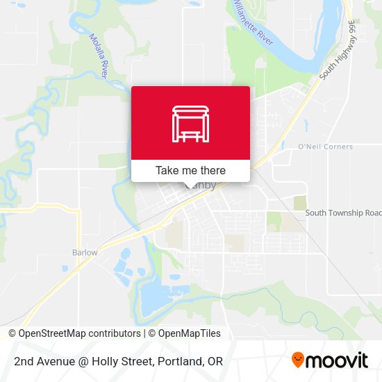 Mapa de 2nd Avenue @ Holly Street