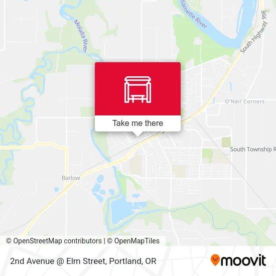 2nd Avenue @ Elm Street map