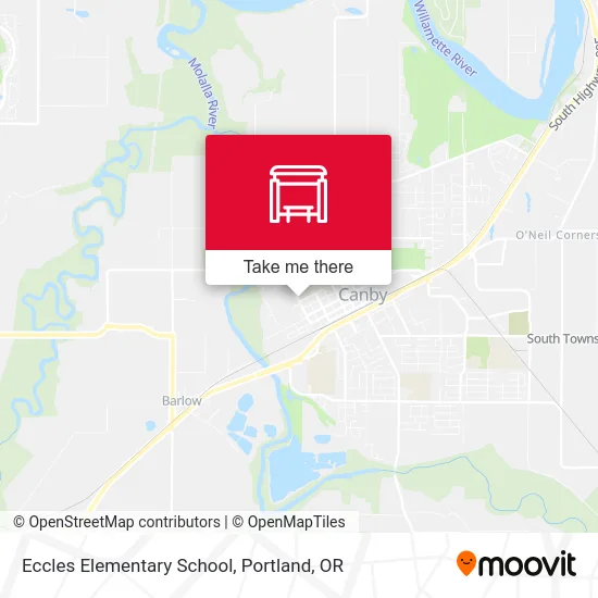 Eccles Elementary School map