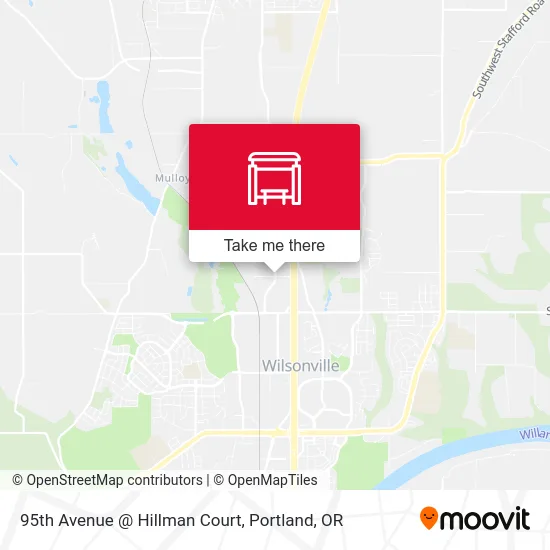 95th Avenue @ Hillman Court map