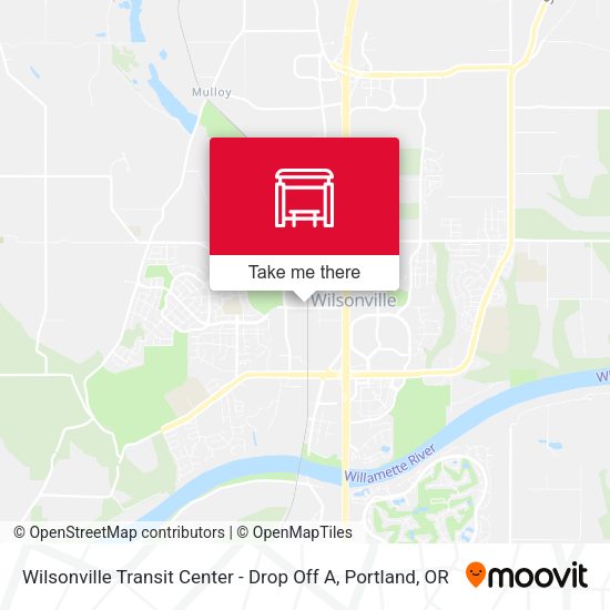 Mapa de Wilsonville Transit Center - Drop Off A