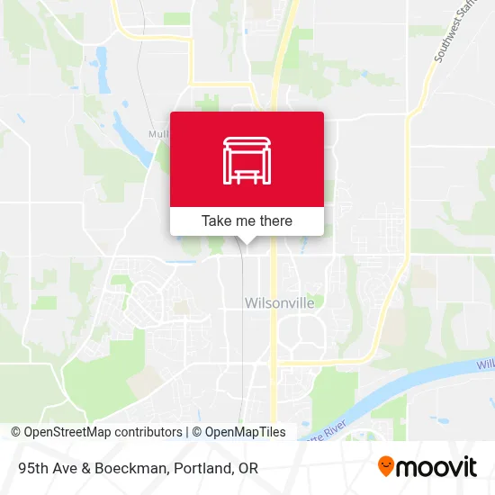 95th Ave & Boeckman map