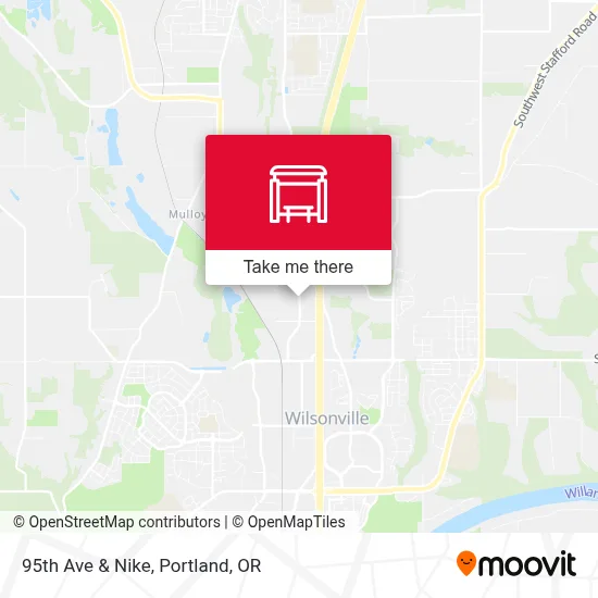 95th Ave & Nike map