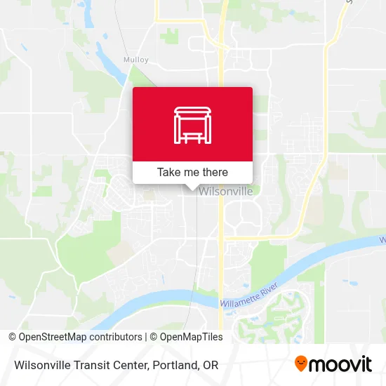 Wilsonville Transit Center map