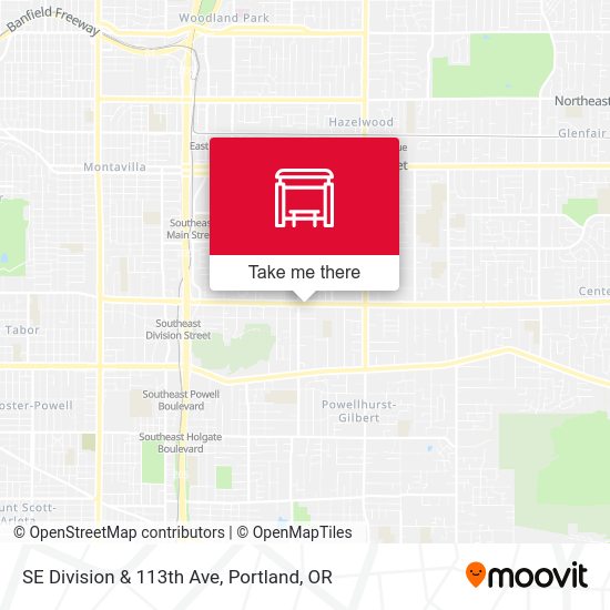 Mapa de SE Division & 113th Ave