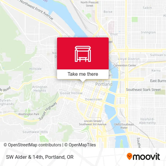 Mapa de SW Alder & 14th