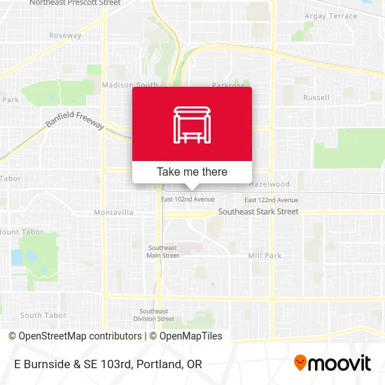 Mapa de E Burnside & SE 103rd
