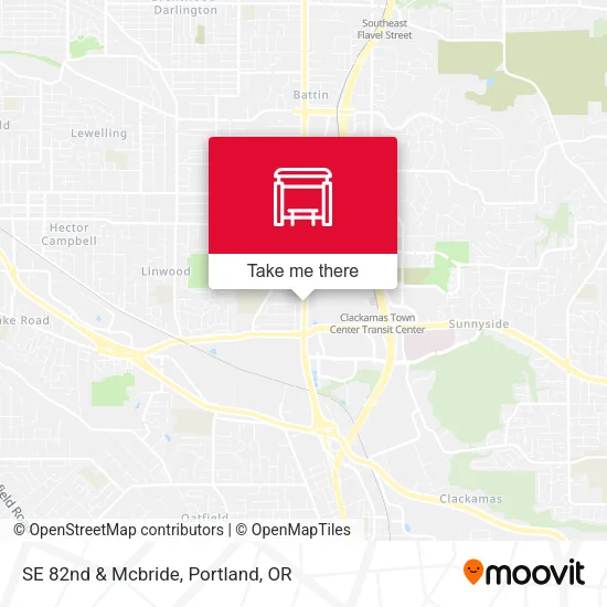Mapa de SE 82nd & Mcbride