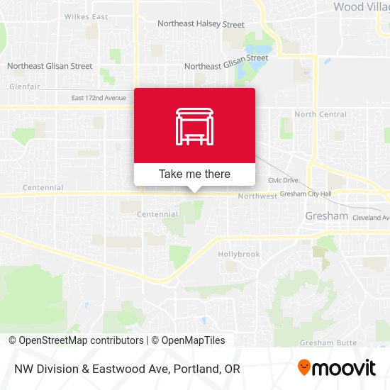 Mapa de NW Division & Eastwood Ave