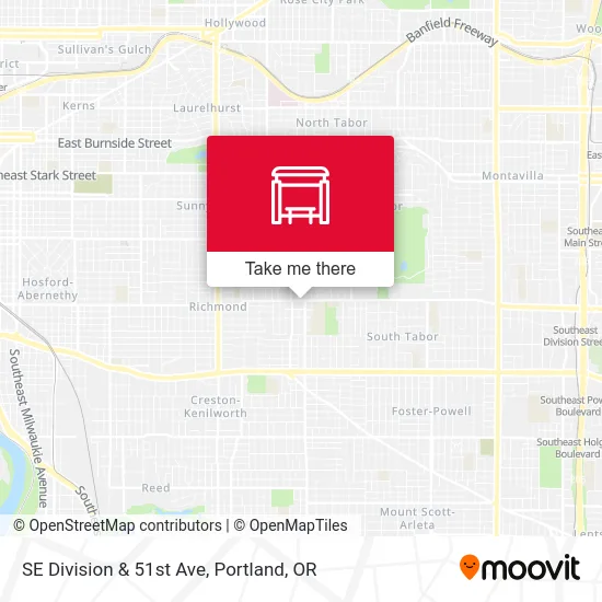 Mapa de SE Division & 51st Ave