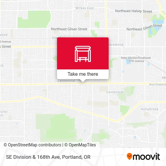 Mapa de SE Division & 168th Ave