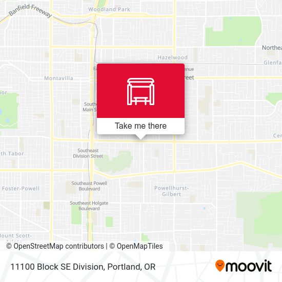 Mapa de 11100 Block SE Division