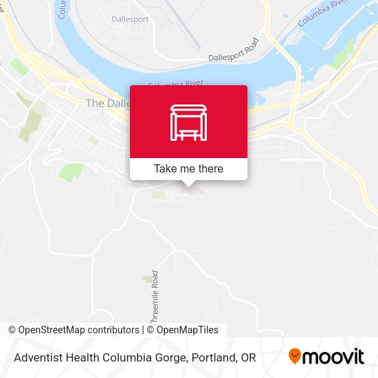 Mapa de Adventist Health Columbia Gorge
