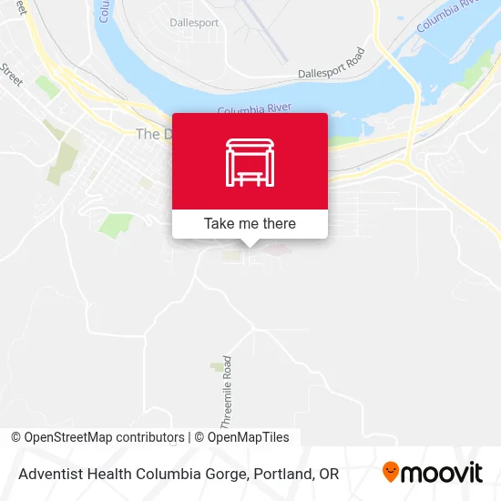 Adventist Health Columbia Gorge map