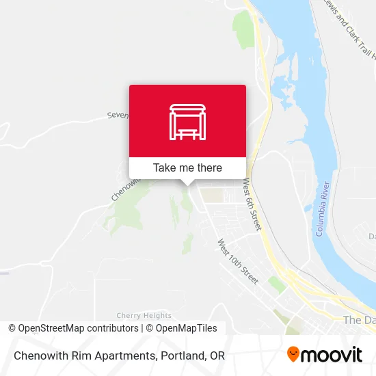 Chenowith Rim Apartments map