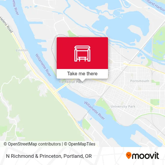 N Richmond & Princeton map