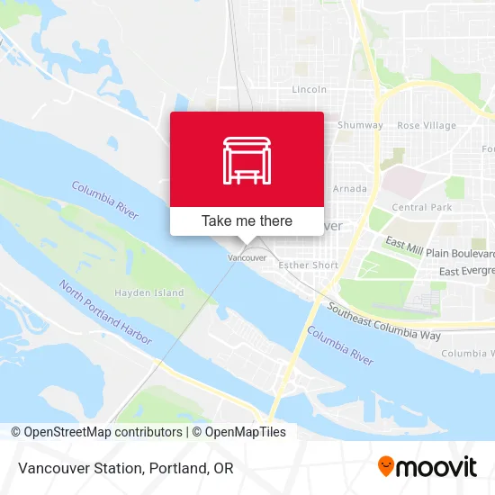 Mapa de Vancouver Station