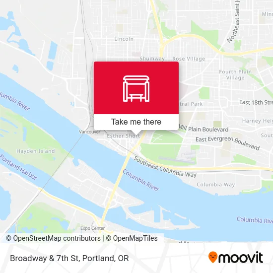 Broadway & 7th St map