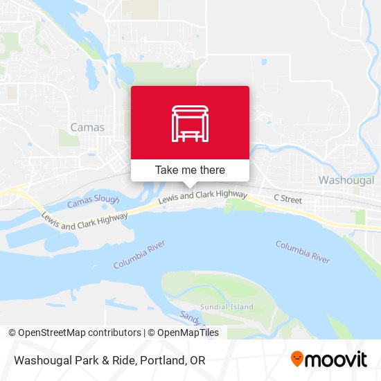Washougal Park & Ride map