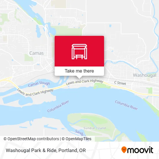 Mapa de Washougal Park & Ride
