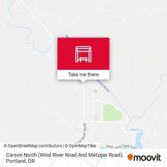 Carson North (Wind River Road And Metzger Road) map