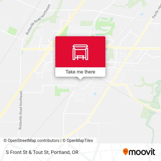Mapa de S Front St & Tout St