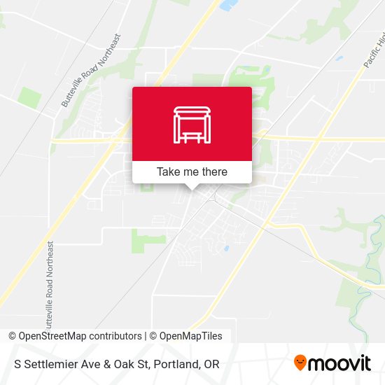 Mapa de S Settlemier Ave & Oak St