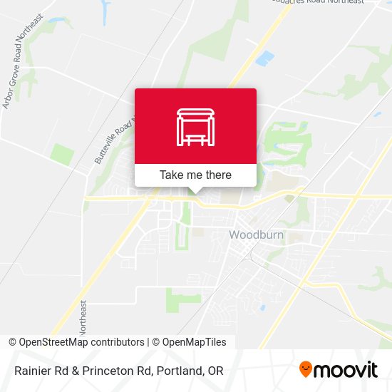 Rainier Rd & Princeton Rd map