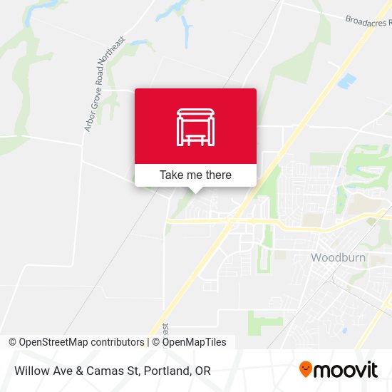Willow Ave & Camas St map