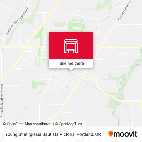 Mapa de Young St at Iglesia Bautista Victoria