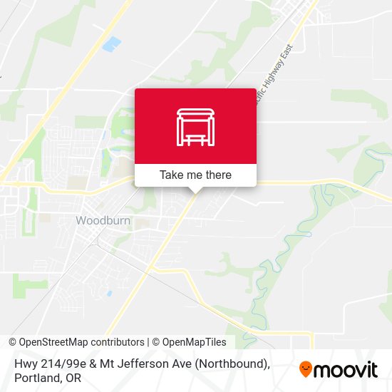Hwy 214 / 99e & Mt Jefferson Ave (Northbound) map