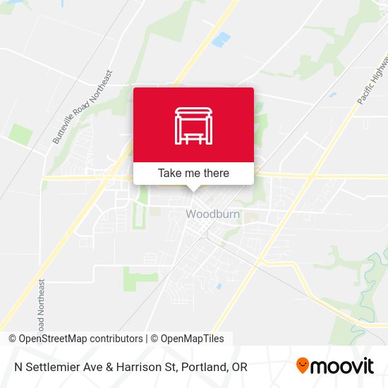 N Settlemier Ave & Harrison St map