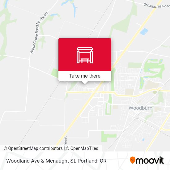 Mapa de Woodland Ave & Mcnaught St