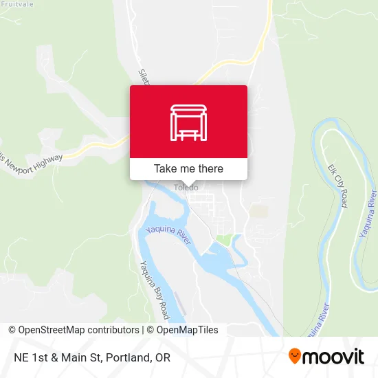 NE 1st & Main St map