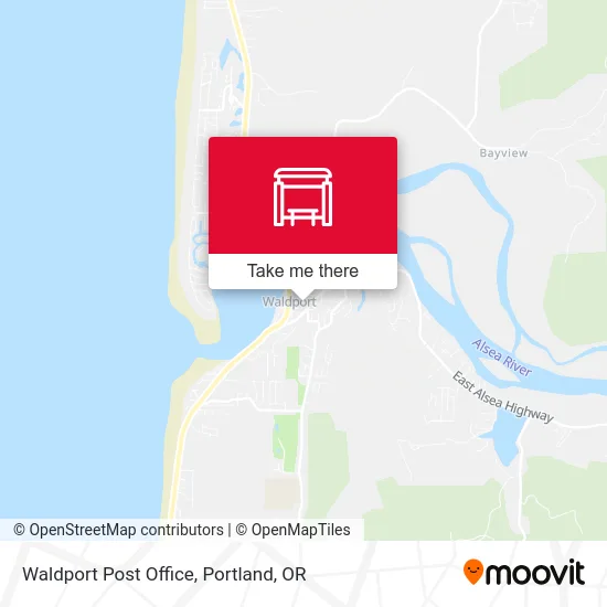 Waldport Post Office map
