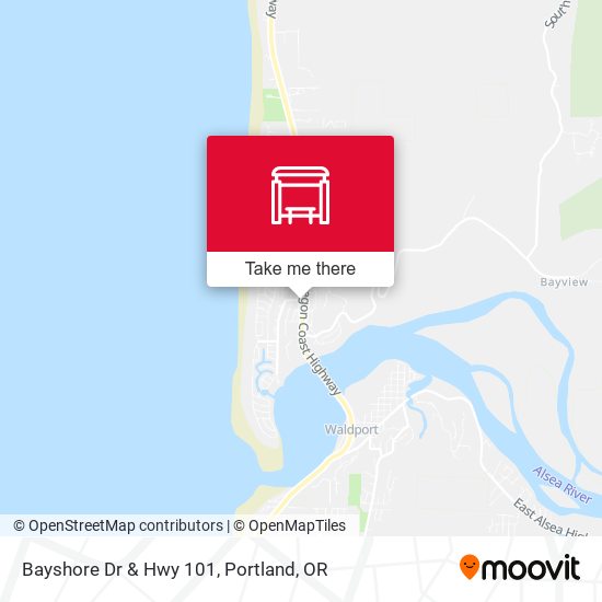 Mapa de Bayshore Dr & Hwy 101