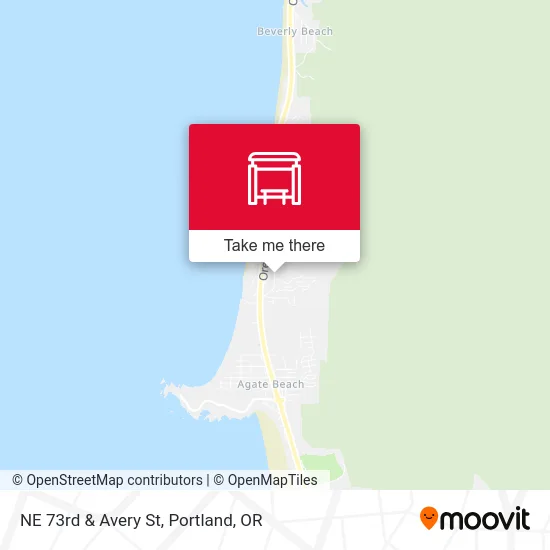 NE 73rd & Avery St map