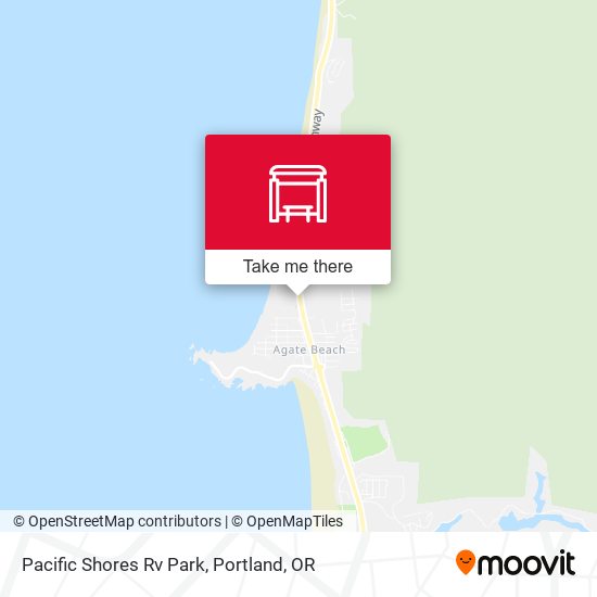 Mapa de Pacific Shores Rv Park