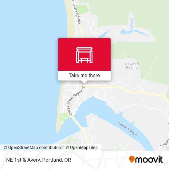 NE 1st & Avery map