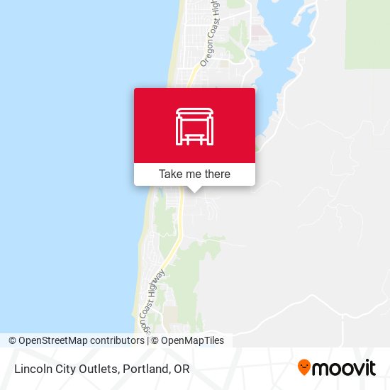 Mapa de Lincoln City Outlets
