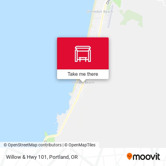 Willow & Hwy 101 map