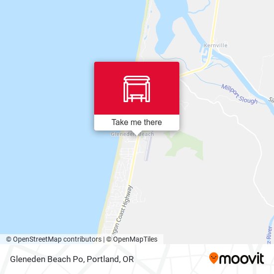 Mapa de Gleneden Beach Po