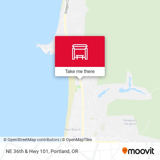 Mapa de NE 36th & Hwy 101