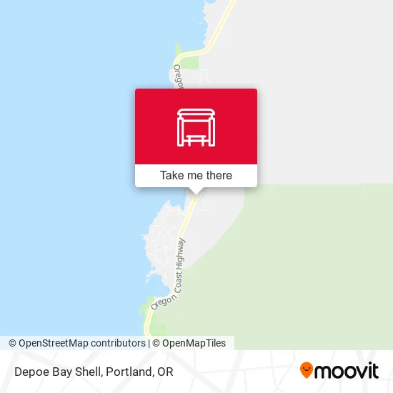 Depoe Bay Shell map