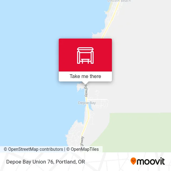 Depoe Bay Union 76 map