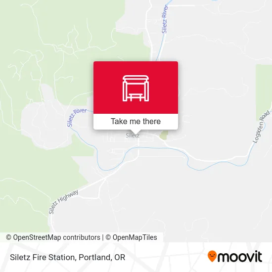 Siletz Fire Station map