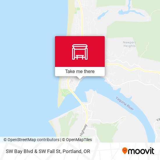 SW Bay Blvd & SW Fall St map